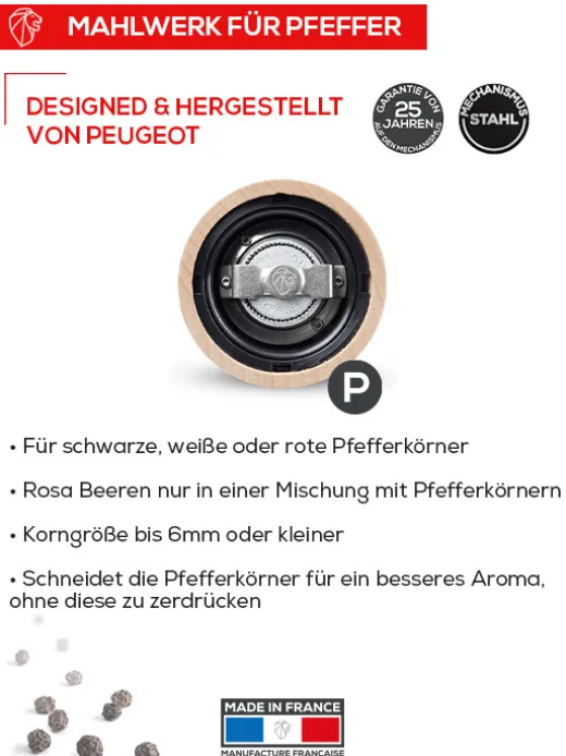 Peugeot Saveurs Daman^ Hobbyköche & Feinschmecker|Pfeffermühlen