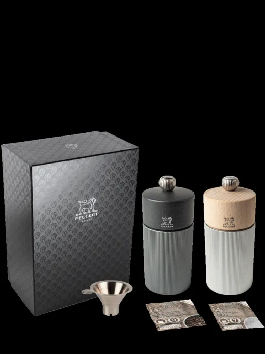 Peugeot Saveurs Line Carbon & Natural Gift Set Bundle^ Salzmühlen|Pfeffermühlen